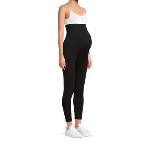 Destination Maternity High-Waisted Black Leggings Ankle Lenth